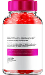 Indelo Bliss Keto ACV Gummies close-up shows gummies with beet juice and pomegranate powder.