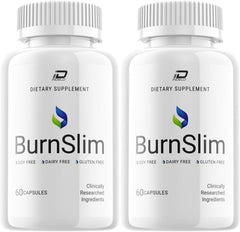 Indelo BurnSlim bottle front with capsules, highlighting natural ingredients for daily wellness.