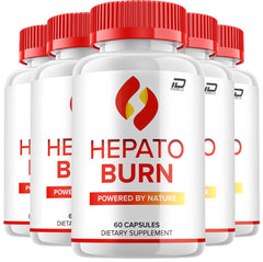 Indelo Hepato Burn bottle front view; all-natural advanced formula for daily wellness.