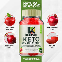 Indelo Ketovex Apple Cider Vinegar ingredients highlight ACV blend.