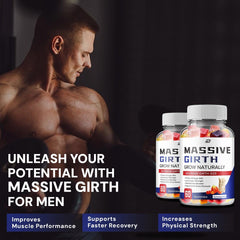 Indelo Massive Girth packaging showing natural ingredients.