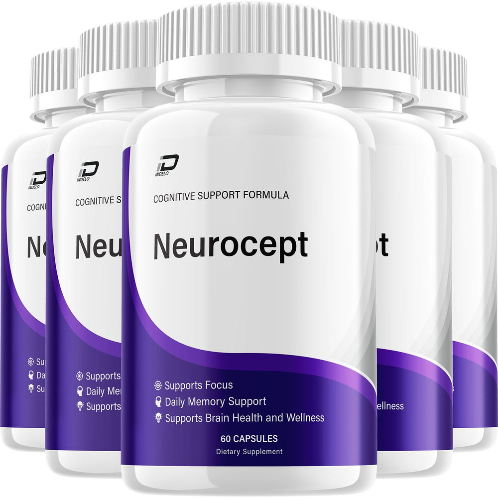 Indelo Neurocept bottle label showing daily focus support.