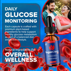 Indelo Sugar Clean Pro liquid drops pack, convenient two month supply