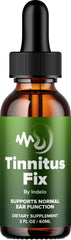 Indelo Tinnitus Fix Drops bottle front view for daily ear health support.