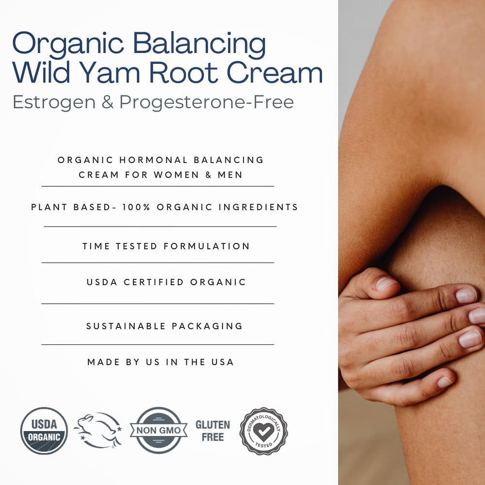 Close-up of rosemary extract and botanicals in the cream