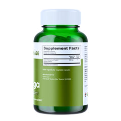 Infinite Age moringa capsules close-up showing pure powder and capsule form.