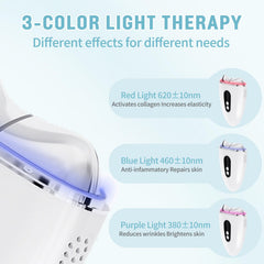 InfiniteRelax heat and cooling therapy mode display with temperature options for comfort.
