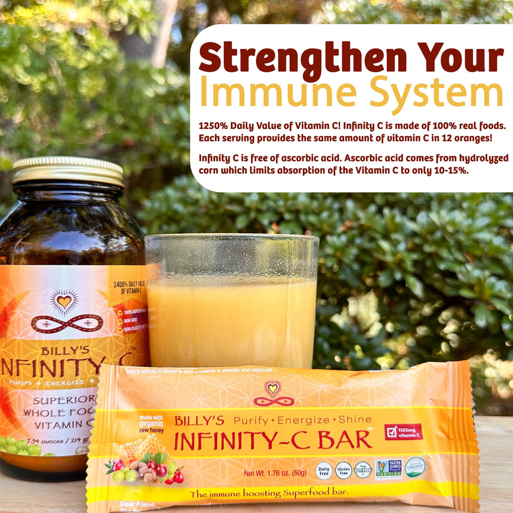 Infinity C bars being unwrapped as a quick on-the-go snack for busy days