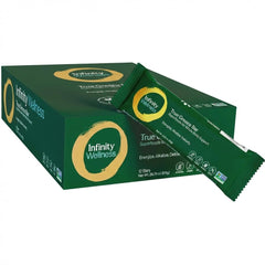 Infinity Greens bars packaging for convenient on-the-go meal replacement.