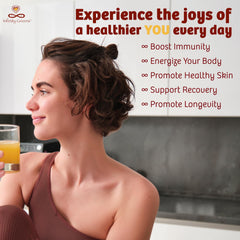 Infinity Greens Infinity-C amber glass jar preserves purity and freshness.