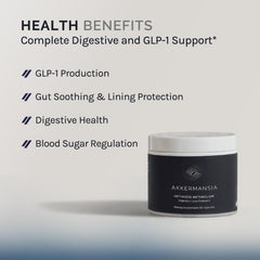 Close-up of InfiniWell Akkermansia capsules hinting at digestive balance support