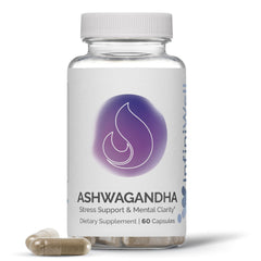 InfiniWell Ashwagandha capsules bottle ready for daily calm focus and stress support