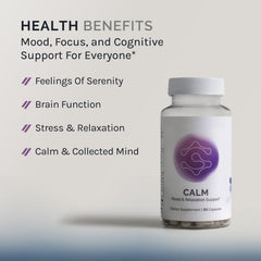 InfiniWell Calm capsules closeup, for daily calm and focus