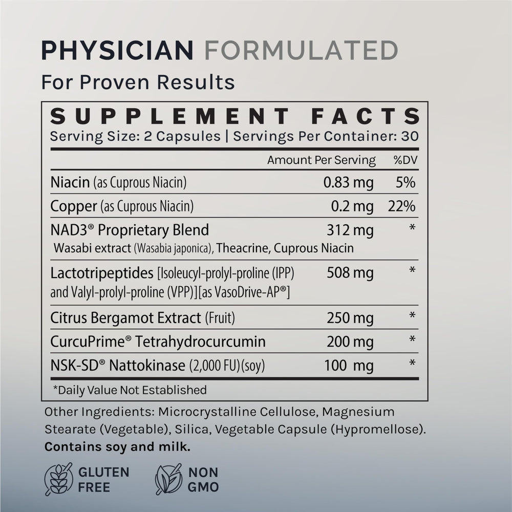InfiniWell Cardio Prime tablets ready for daily routine.