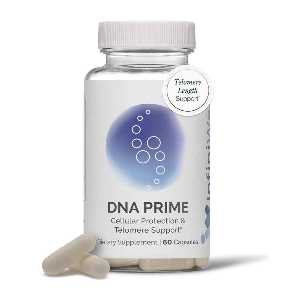 InfiniWell DNA Prime bottle promotes daily cellular support and vitality.