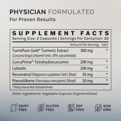 InfiniWell Senescent Regulator capsules poured into a glass for daily use