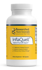 InflaQuell bottle front by Researched Nutritionals for daily support.