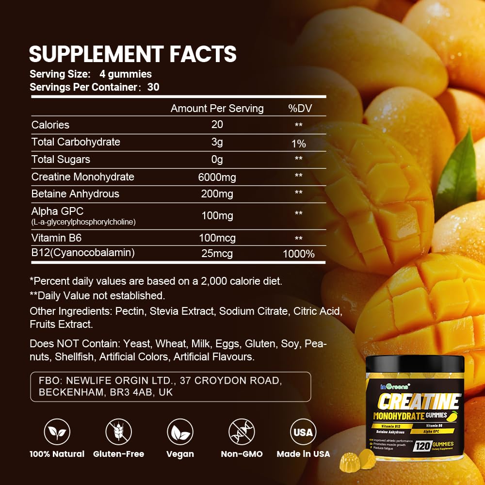 inGreens gummies close-up showing berry chew for easy pre/post workout use
