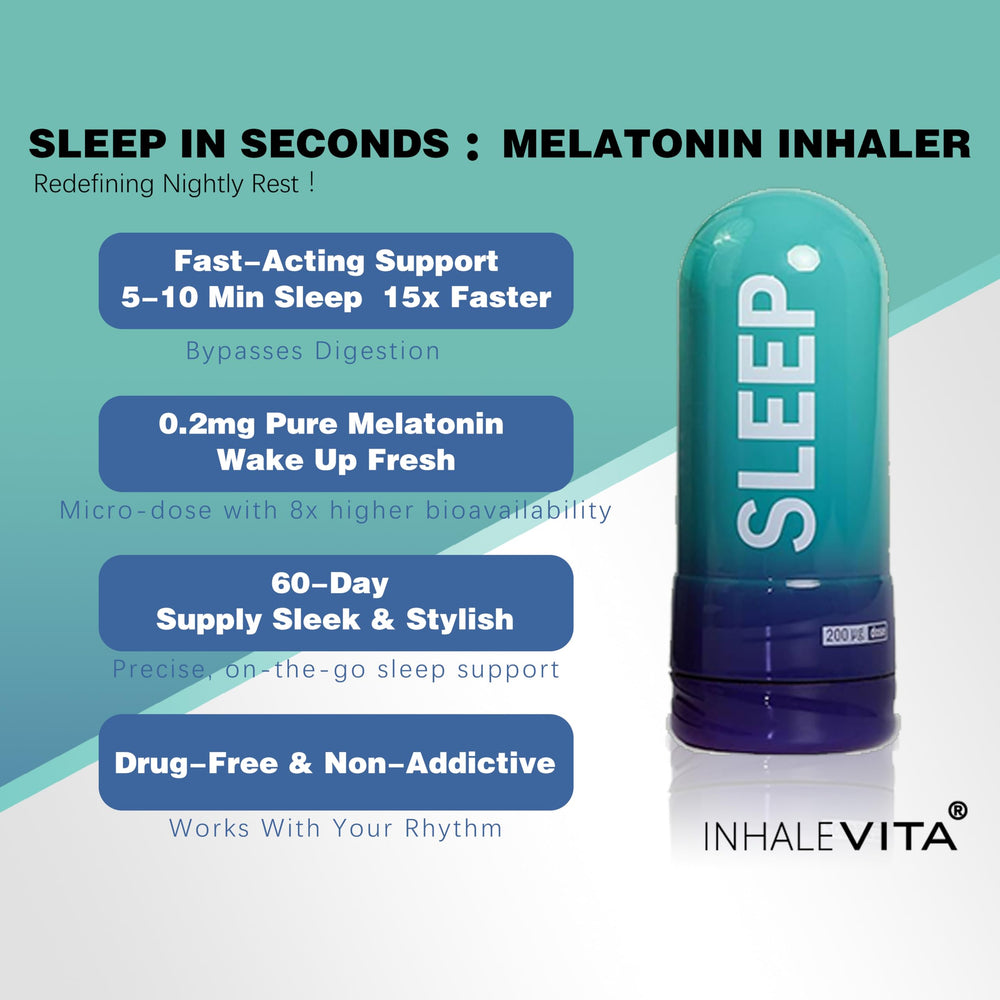 INHALEVITA melatonin inhaler design emphasizes fast absorption for quicker sleep onset
