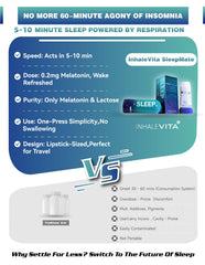 INHALEVITA melatonin inhaler zero sugar for a clean routine