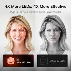 INIA Glow 850nm NIR therapy close-up demonstrates deep skin benefits