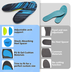 Inmoredo universal fit supports running, standing, and walking with arch stability.