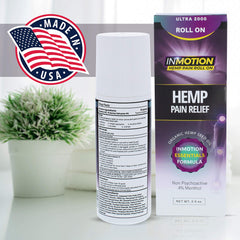 InMotion Hemp Roll On shows cooling or warming sensation on skin