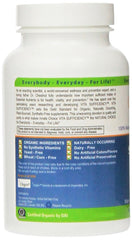 Innate Choice Vita Sufficiency bottle back shows gluten-free and yeast-free formula