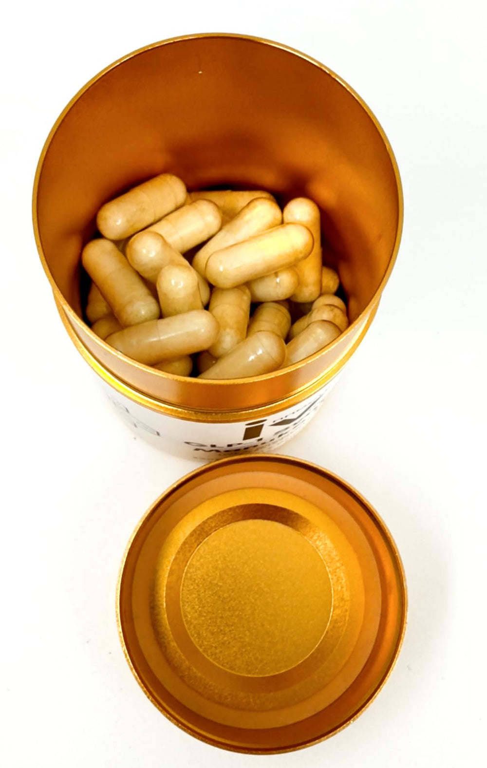 Innocuous Vitamins GLP-1 Synbiotic paper packaging for sustainable storage.