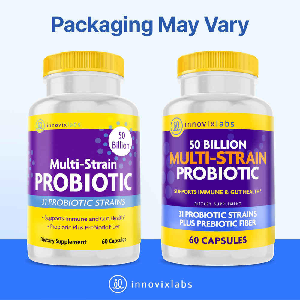 InnovixLabs probiotics close-up texture shows quality capsules ready for use