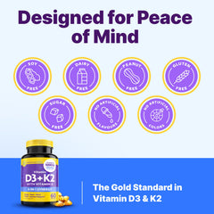 InnovixLabs Vitamin D3 K2 bottle open scene suggests consistent daily supplementation.