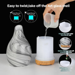 Inrorans diffuser operates quietly for sleep and relaxation.