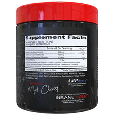 Insane Labz I am God pre-workout scoop beside bottle signals quick mixing and energy