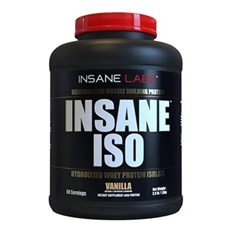 Insane Labz Insane ISO whey jar with 60 servings signals long-term protein support