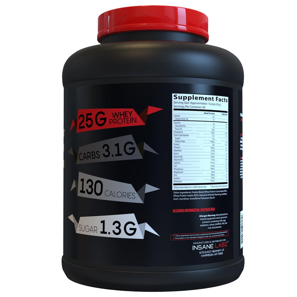 Pouring Insane Whey Birthday Cake demonstrates smooth mixability after training sessions