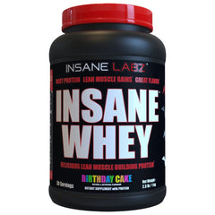 Insane Labz Insane Whey bottle closeup showing premium protein for post-workout recovery.