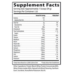 Insane Labz Insane Whey vanilla-serving spoon highlights measured protein portions.