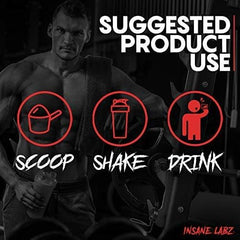 Gym training scene with Psychotic Black for energy and focus