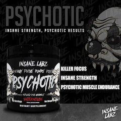 Scoop dispensing Psychotic Black powder for precise serving