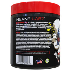 Insane Labz Psychotic label closeup showing product formulation details for informed use.