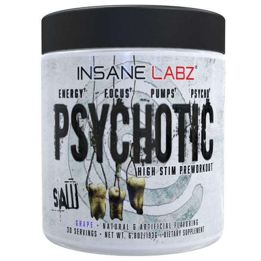 Insane Labz Psychotic Saw bottle pouring for a charged training session