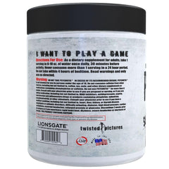 Bottle label highlights key ingredients like Teacrine and CognitIQ for focus and endurance.