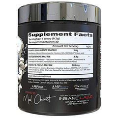 Insane Labz Psychotic Test jar front with bold branding for high-stim performance.