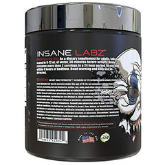 Insane Labz Psychotic Test label closeup showing key ingredients and benefits.