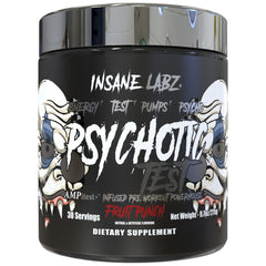 Insane Labz Psychotic Test scoop for precise pre-workout dosing.