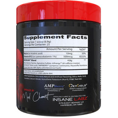 Insane Labz Redrum scoop dispenses servings for a fast pre-workout pick-me-up.