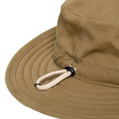 Insect Shield men's standard brim hat bark side view with adjustable strap