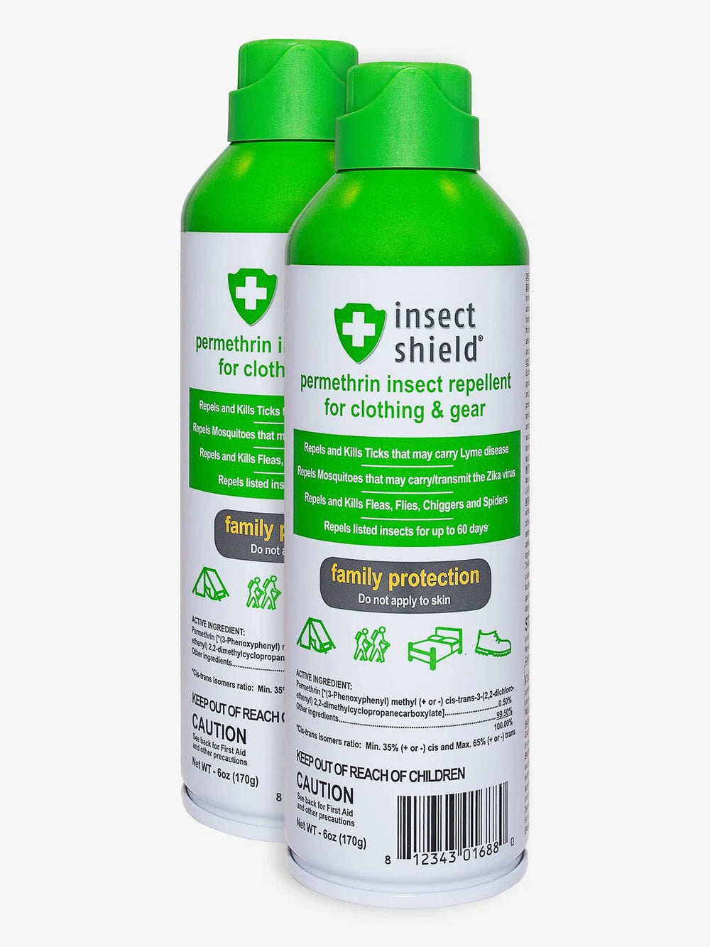 Insect Shield Premium Permethrin Spray bottle dispersing mist for clothing protection