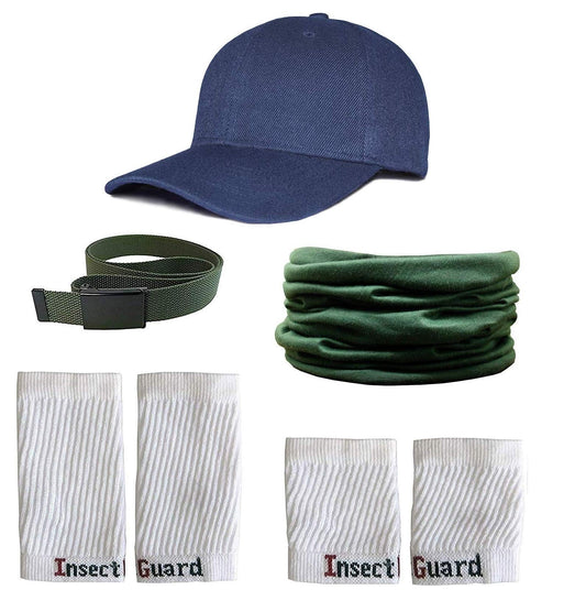 InsectGuard Tick Gaiters blue hat for sun protection on hikes