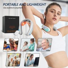 INSHUEY neck massager adjustable-fit suitable for various neck shapes.